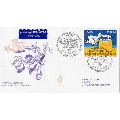 2005 FDC VENETIA N. 1308/IT ITALIA FESTIVAL OL. GIOVENTU' MF80580