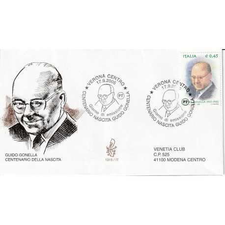 2005 FDC VENETIA N. 1315/IT ITALIA GUIDO GONELLA MF80587