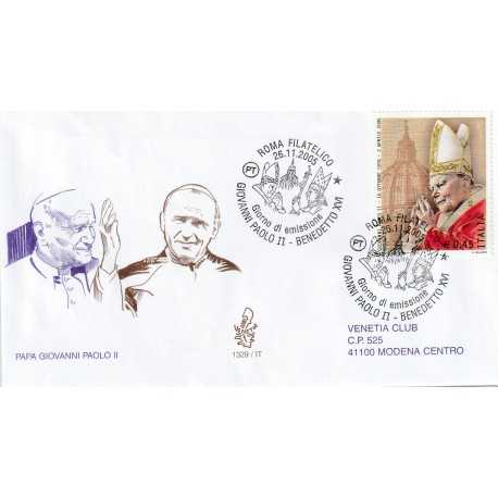 2005 FDC VENETIA N. 1329 PAPA GIOVANNI PAOLO II MF80600