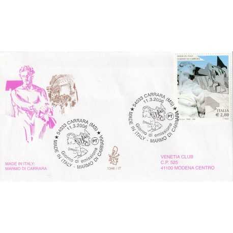 2006 FDC VENETIA 1346/IT ITALIA MARMO DI CARRARA MF80615