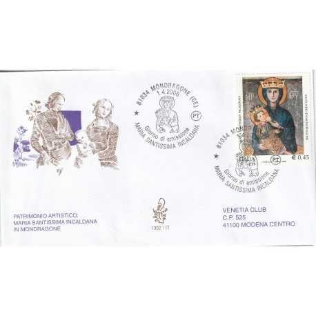 2006 FDC VENETIA 1352/IT ITALIA MARIA SANT.MA INCALDANA MF80621