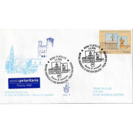 2006 FDC VENETIA 1354/IT ITALIA LE DUE REPUBBLICHE MF80623