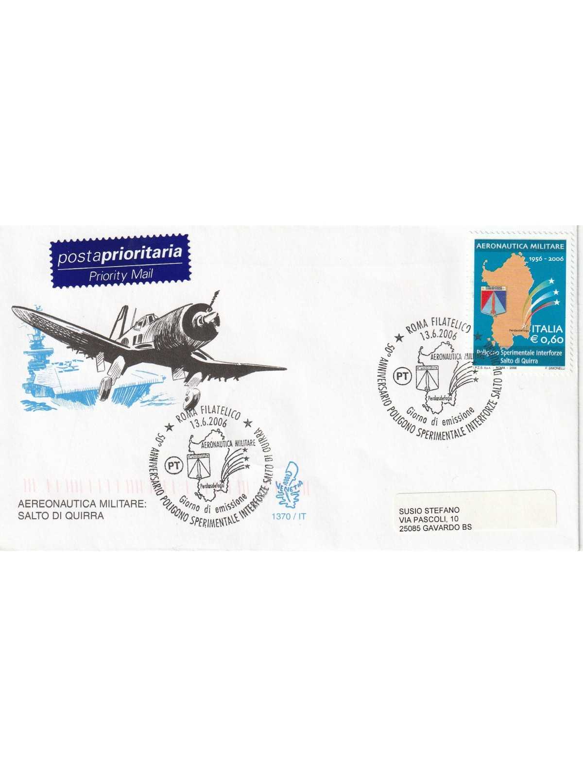 2006 FDC VENETIA 1370/IT ITALIA SALTO DI QUIRRA MF80627