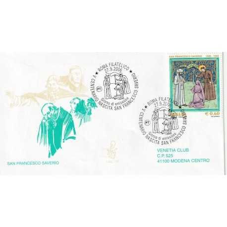 2006 FDC VENETIA 1382/IT ITALIA SAN FRANCESCO SAVERIO MF80637