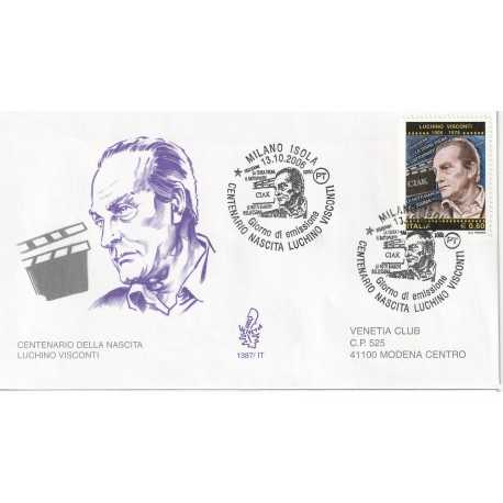 2006 FDC VENETIA 1387/IT ITALIA CENT. NASCITA LUCHINO VISCONTI MF80642