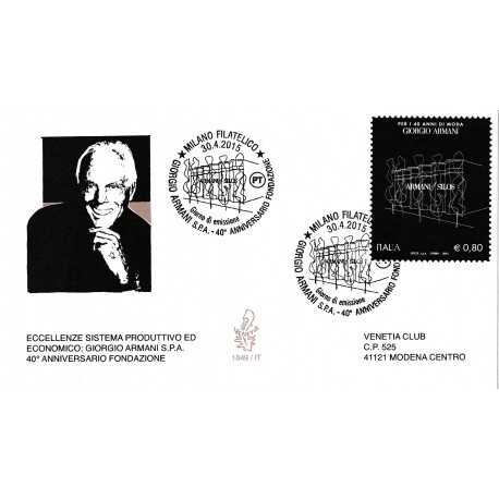 2015 FDC VENETIA N. 1849/IT ITALIA GIORGIO ARMANI S.P.A. MF80703