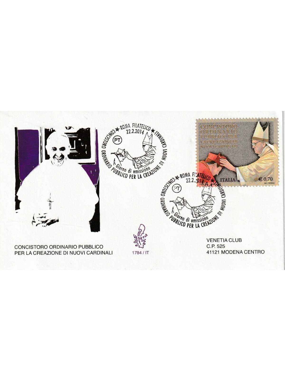 2014 FDC VENETIA 1784/IT ITALIA CONCISTORO MF80736