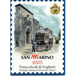 2003 SAN MARINO LIBRO UFFICIALE COMPLETO RACCOLTA EMISSIONI FILATELICHE MF28231