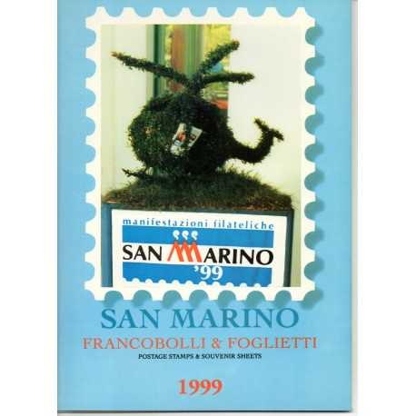 1999 SAN MARINO LIBRO UFFICIALE COMPLETO RACCOLTA EMISSIONI FILATELICHE MF28233