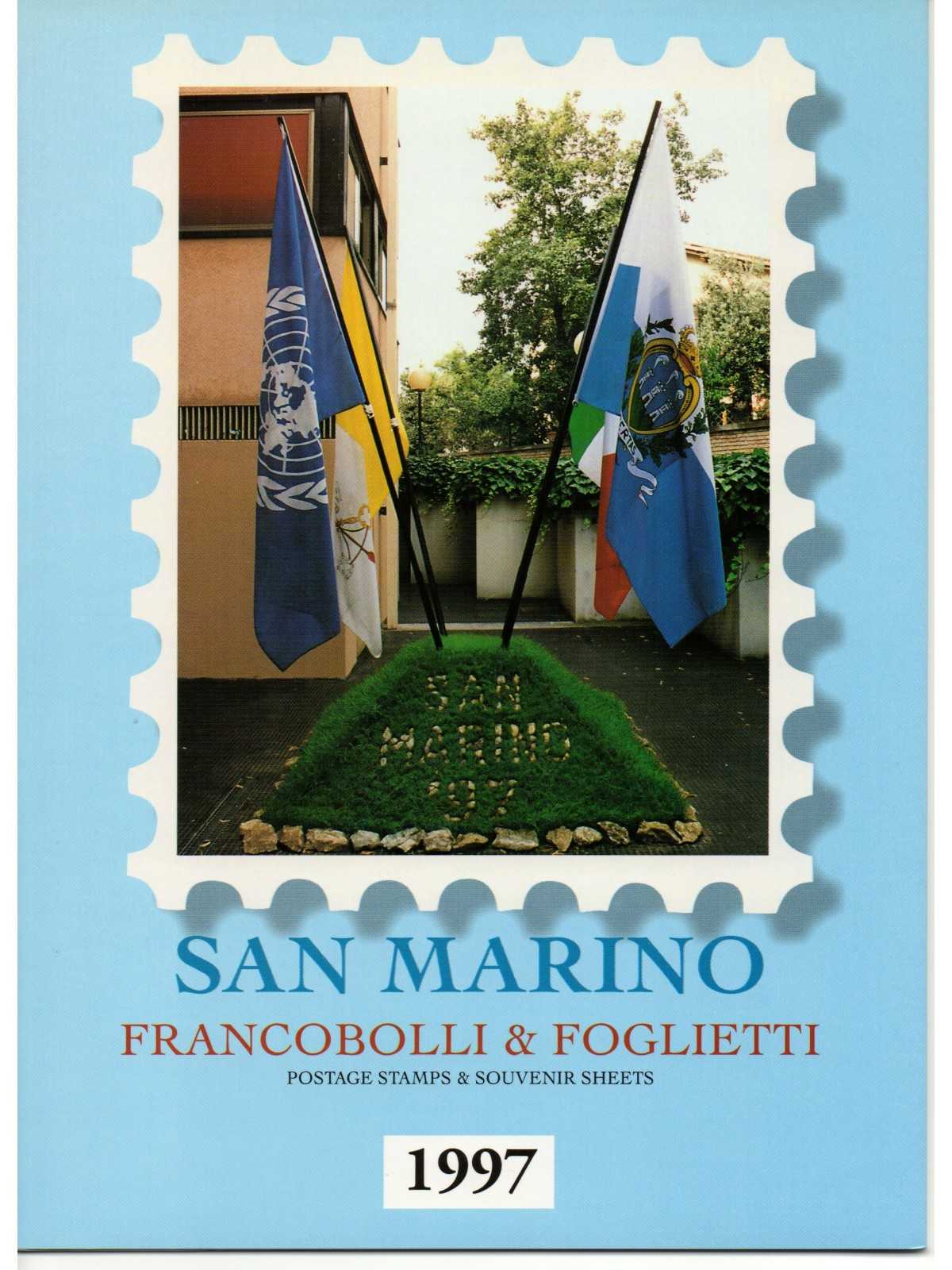 1997 SAN MARINO LIBRO UFFICIALE COMPLETO RACCOLTA EMISSIONI FILATELICHE MF28228