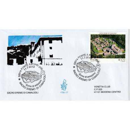 2013 FDC VENETIA 1758/IT ITALIA SACRO EREMO DI CAMALDOLI MF80067