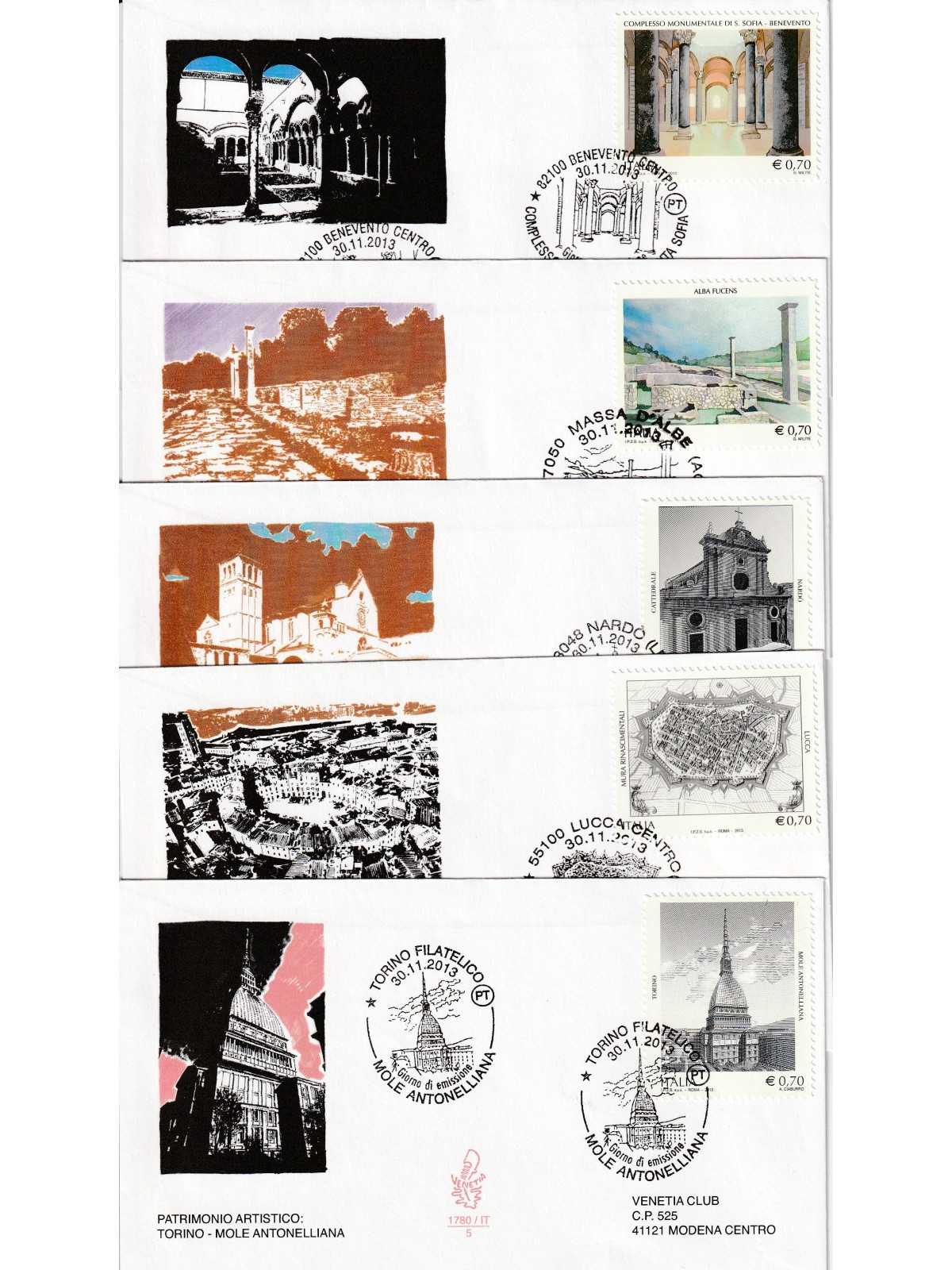 2013 FDC VENETIA 1780/IT ITALIA SERIE PATRIMONIO ARTISTICO MF80087