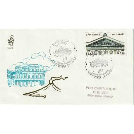 1992 FDC VENETIA 744/IT ITALIA UNIVERSITA' DI NAPOLI MF80092