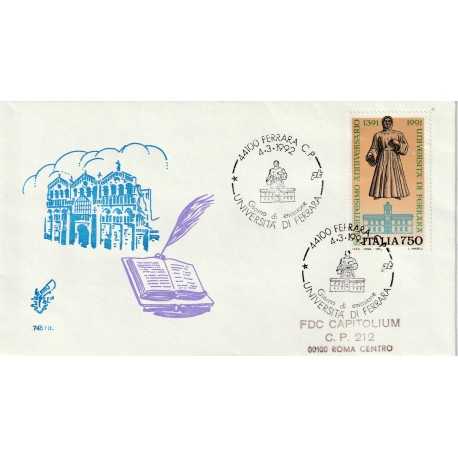 1992 FDC VENETIA 745/IT ITALIA UNIVERSITA' DI FERRARA MF80093