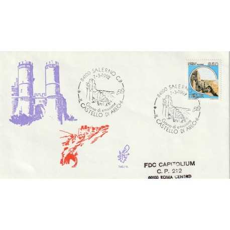 1992 FDC VENETIA 746/IT ITALIA CASTELLO ARECHI MF80094