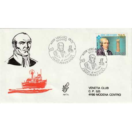 1992 FDC VENETIA 747/IT ITALIA ALESSANDRO VOLTA MF80095