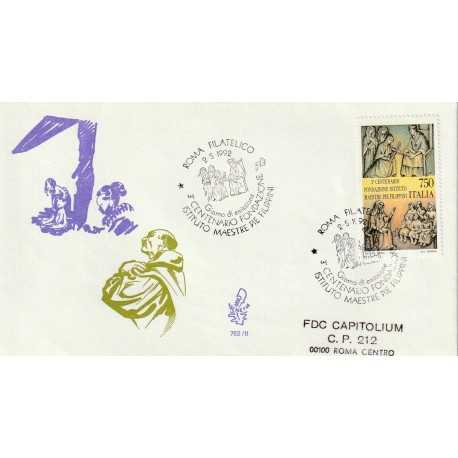 1992 FDC VENETIA 752/IT ITALIA 3 CENT. FOND. FILIPPINI MF80100