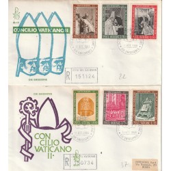 1966 FDC VENETIA N. 93-1-2/V VATICANO SERIE CHIUS. CONC. RACCOMANDATE MF80123