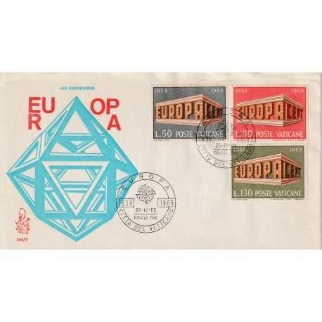 1969 FDC VENETIA N. 104/V VATICANO EUROPA 1969 MF80134