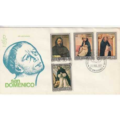 1971 FDC VENETIA N. 114/V VATICANO SAN DOMENICO MF80144