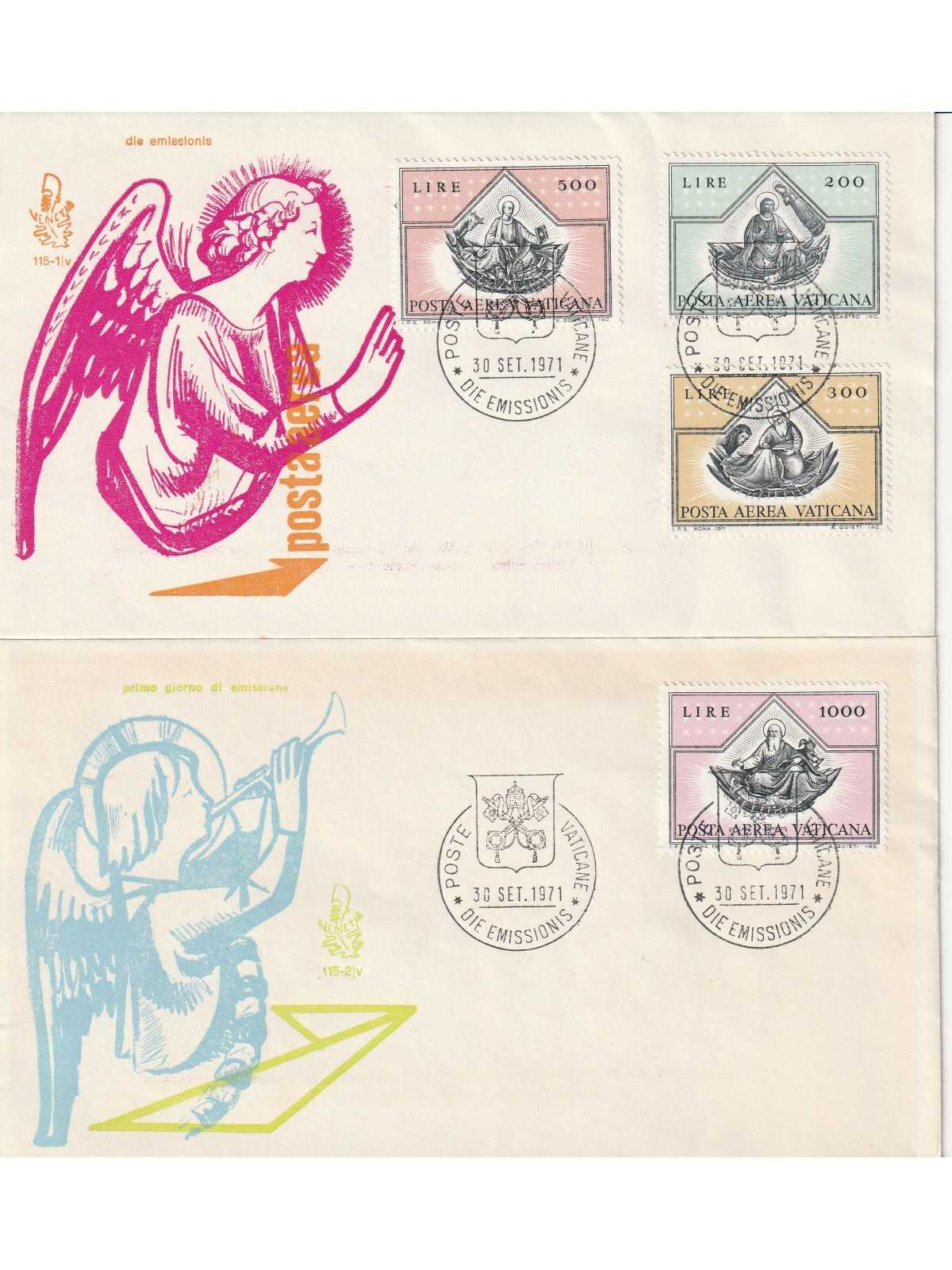 1971 FDC VENETIA N. 115/V VATICANO SERIE P.A. EVANGELISTI MF80145