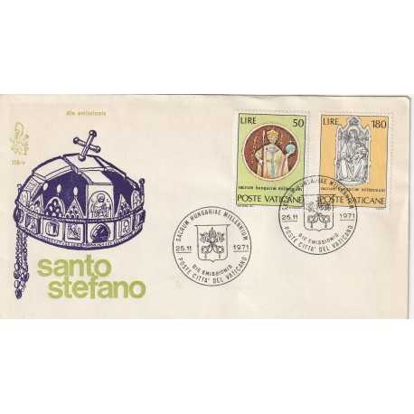 1971 FDC VENETIA N. 116/V VATICANO SANTO STEFANO MF80146