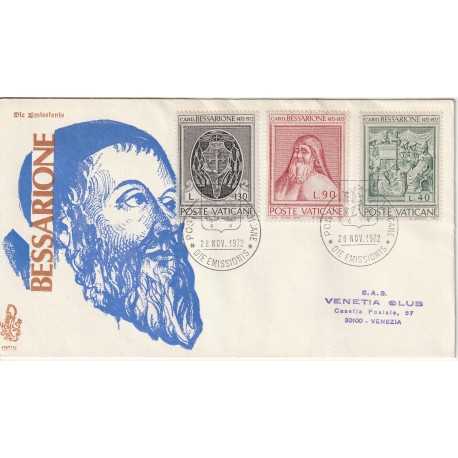 1972 FDC VENETIA N. 120/V VATICANO BESSARIONE MF80150