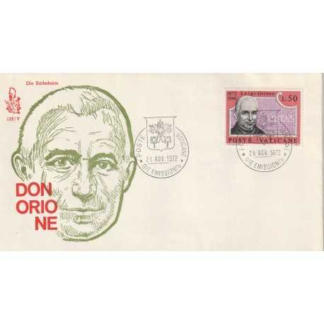 1972 FDC VENETIA N. 122/V VATICANO DON ORIONE MF80152