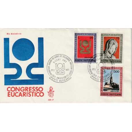 1973 FDC VENETIA N. 123/V VATICANO CONGRESSO EUCARISTICO MF80153