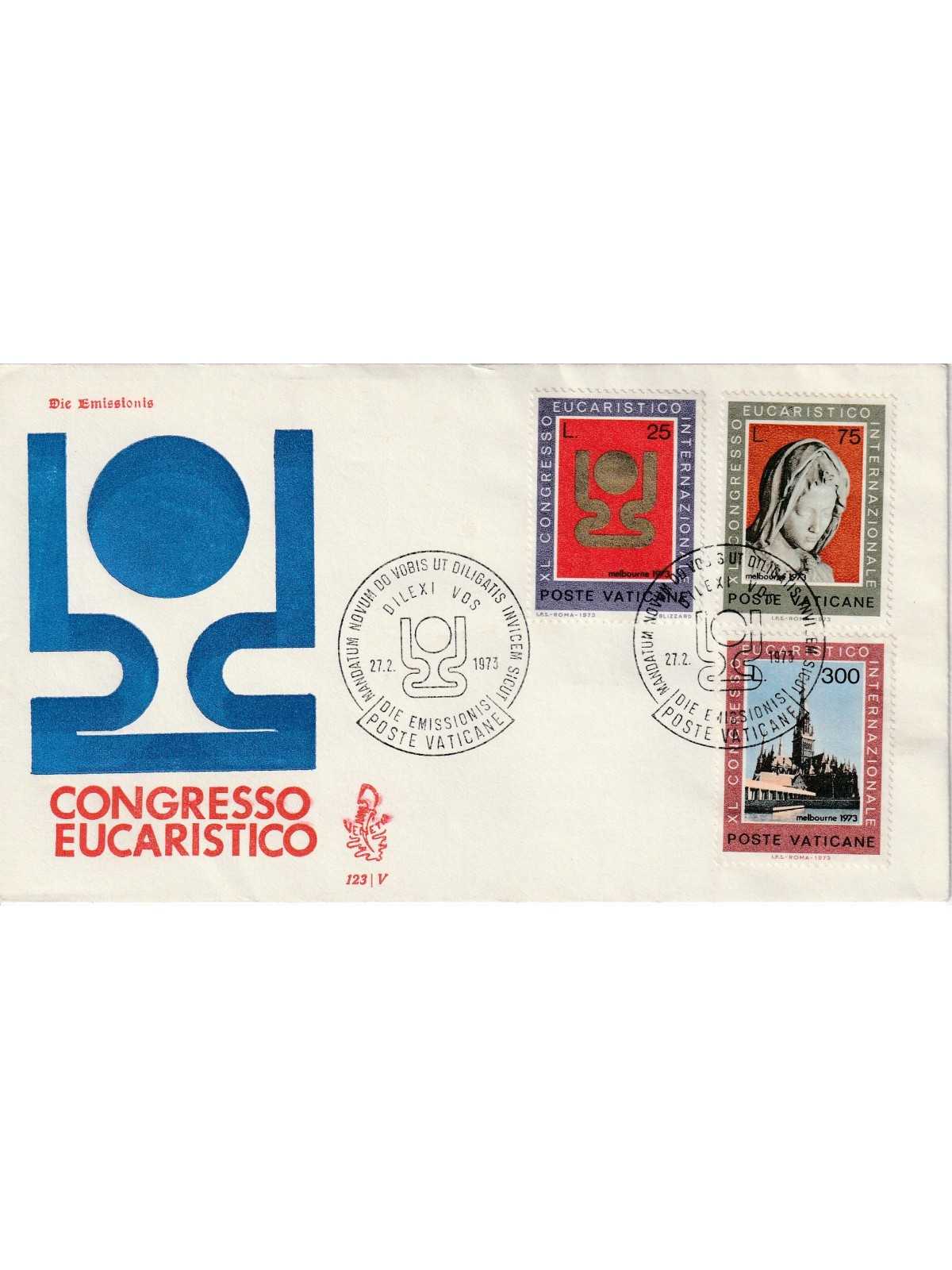 1973 FDC VENETIA N. 123/V VATICANO CONGRESSO EUCARISTICO MF80153