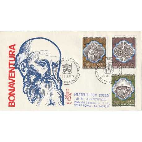 1974 FDC VENETIA N. 132/V VATICANO S. BONAVENTURA MF80162