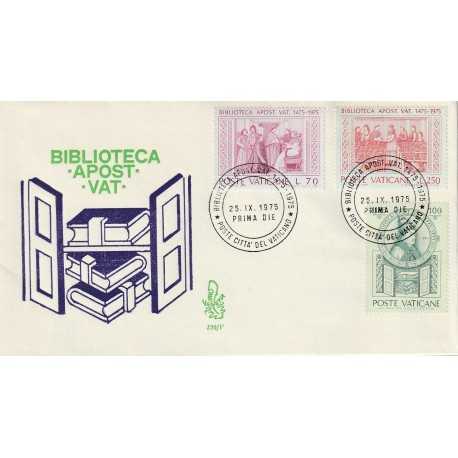 1975 FDC VENETIA N. 136/V VATICANO BIBLIOTECA APOST. VAT. MF80166