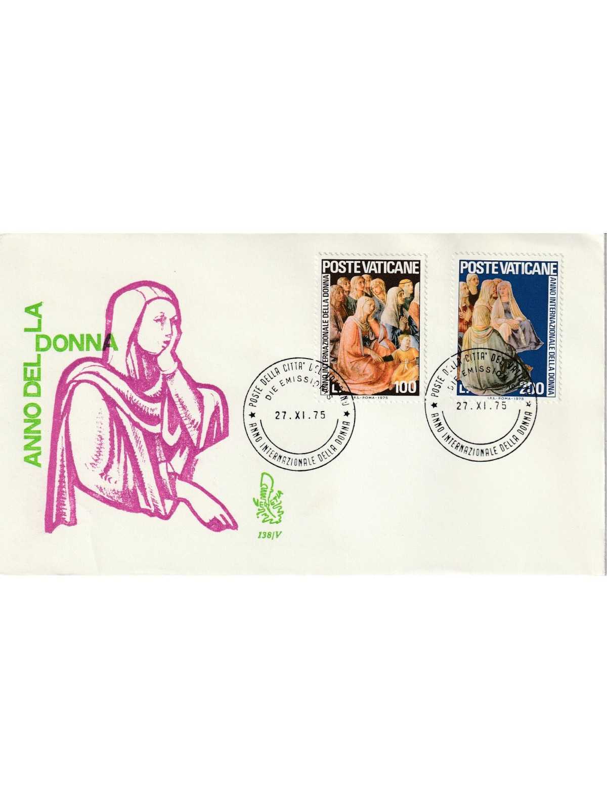 1975 FDC VENETIA N. 138/V VATICANO ANNO DELLA DONNA MF80168