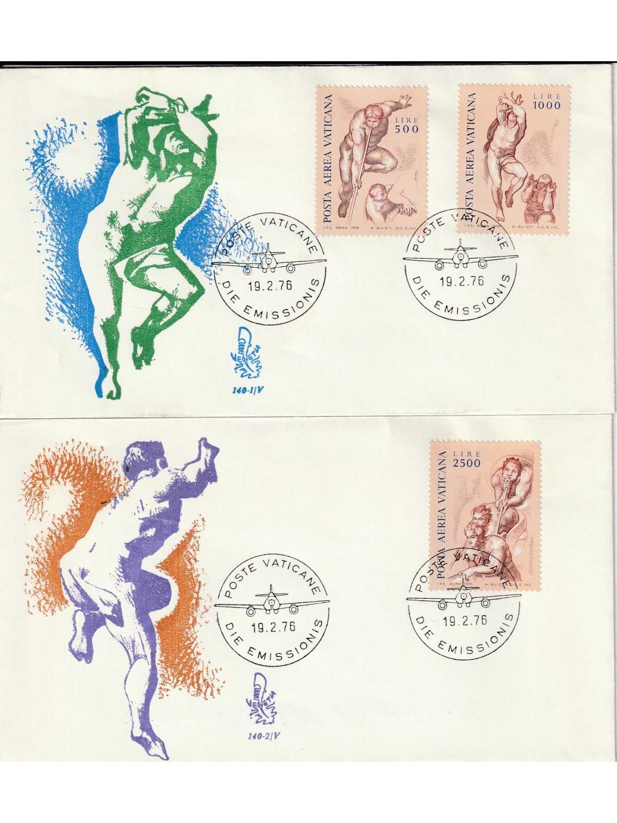 1976 FDC VENETIA N. 140/V VATICANO SERIE P.A. ANGELI MF80170