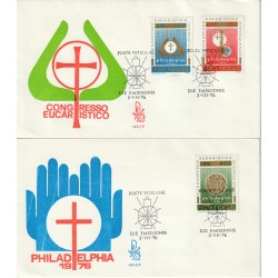 1976 FDC VENETIA N. 142/V VATICANO SERIE CONGRESSO EUCARISTICO MF80172