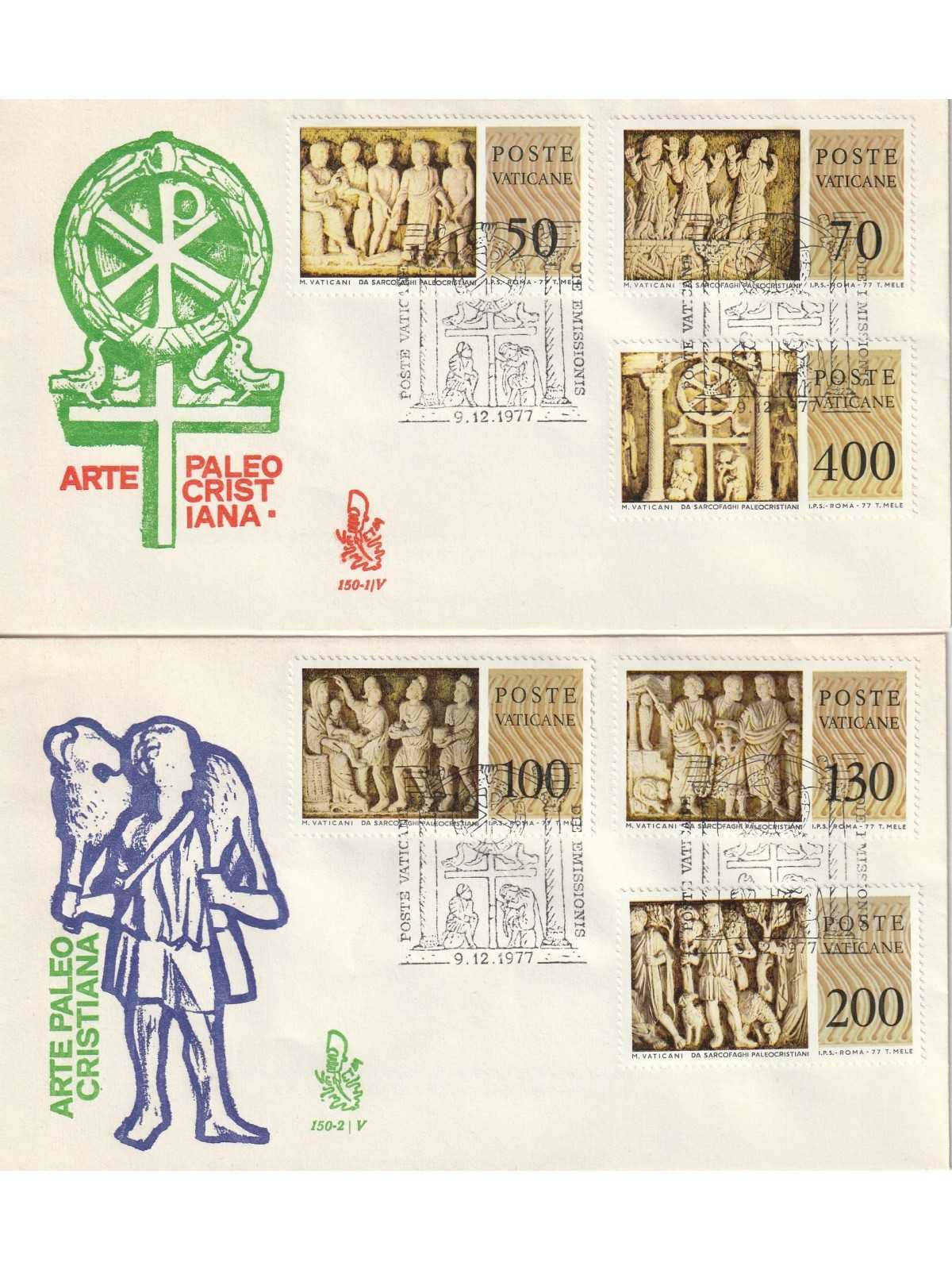 1977 FDC VENETIA N. 150/V VATICANO SERIE SARCOFAGHI MF80180