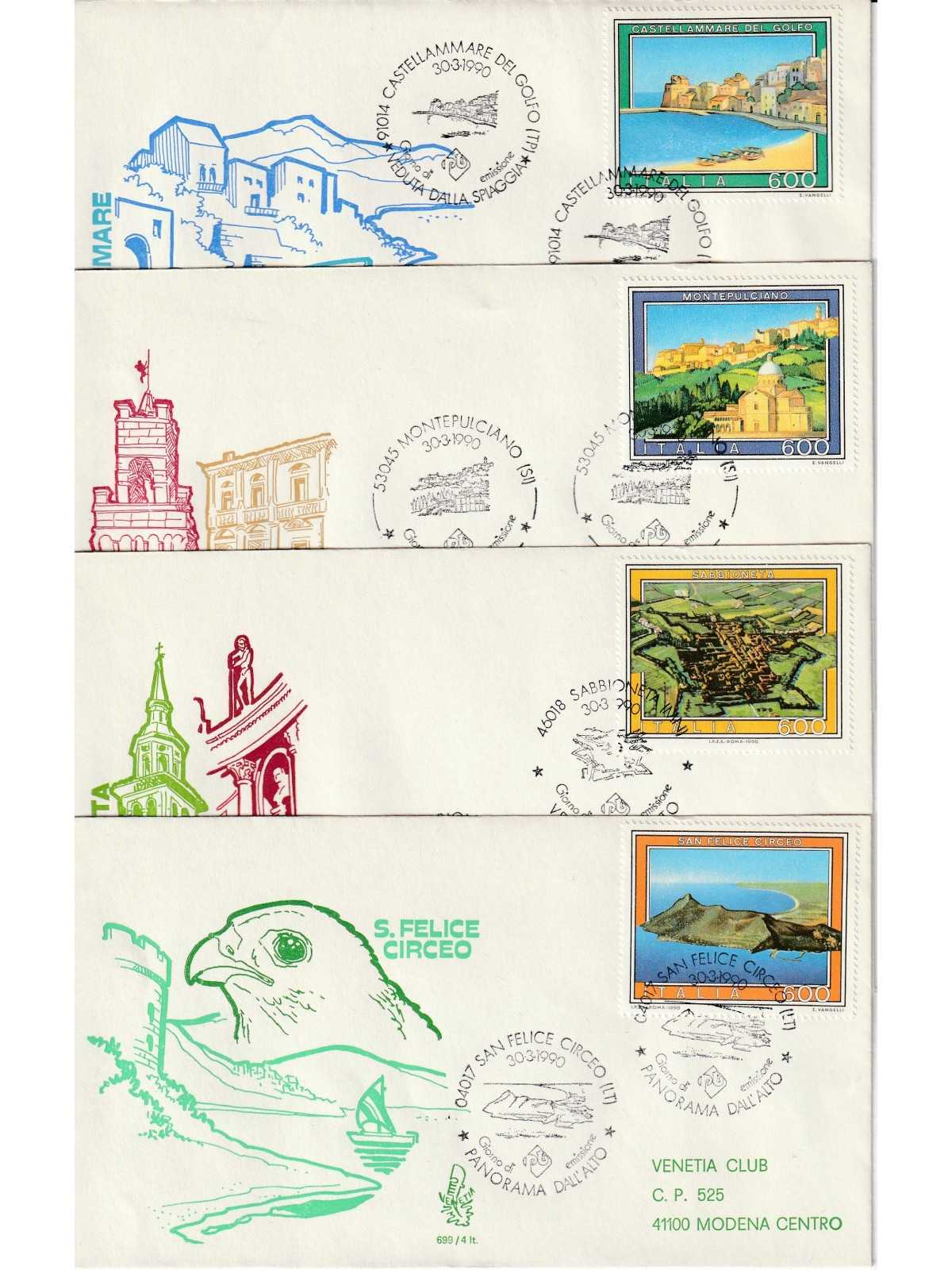 1990 FDC VENETIA N. 699/IT ITALIA SERIE TURISTICA MF80186