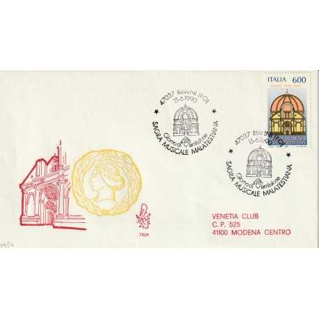 1990 FDC VENETIA N. 710/IT ITALIA SAGRA MALATESTIANA MF80197