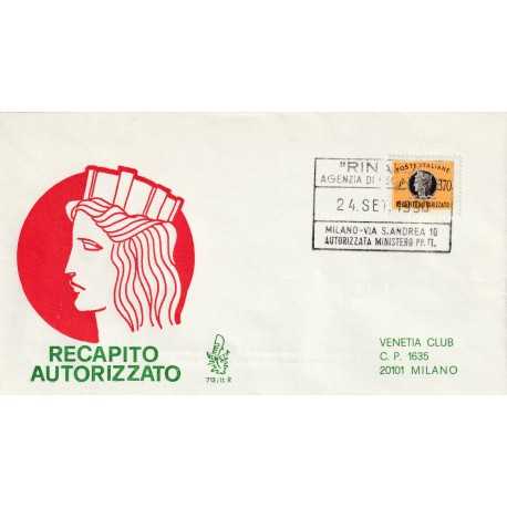 1990 FDC VENETIA N. 713/ITR ITALIA RECAPITO AUTORIZZATO LIRE 370 MF80200