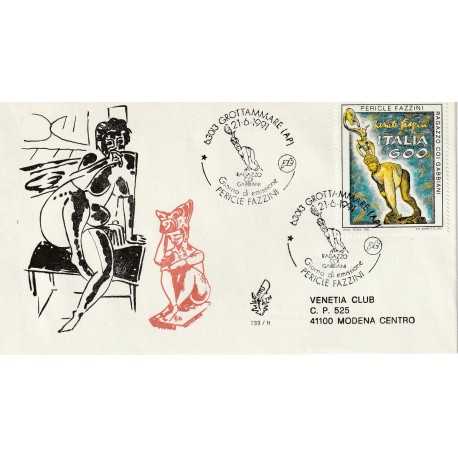 1991 FDC VENETIA N. 733/IT ITALIA PERICLE FAZZINI MF80223