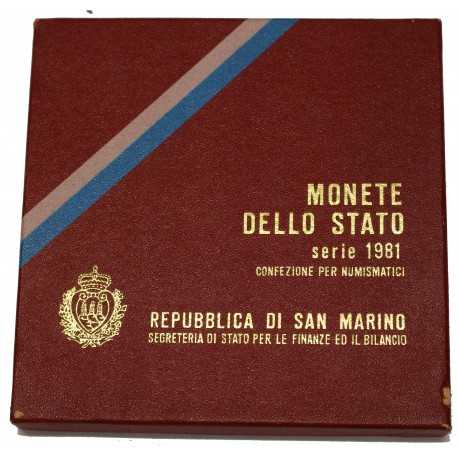 1981 SAN MARINO DIVISIONALE LA PACE 9 MONETE FDC MF24459