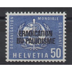 1962 SVIZZERA SWITZERLAND SERVIZIO LOTTA ALLA MALARIA MNH MF28417