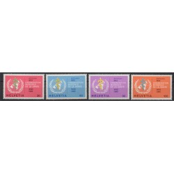1975 SVIZZERA SWITZERLAND SERVIZIO ORG. MONDIALE SANITA 4 V MNH MF28385
