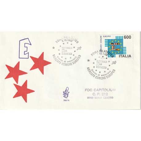 1992 FDC VENETIA 768/IT ITALIA MERCATO COMUNE EUROPEO MF80246