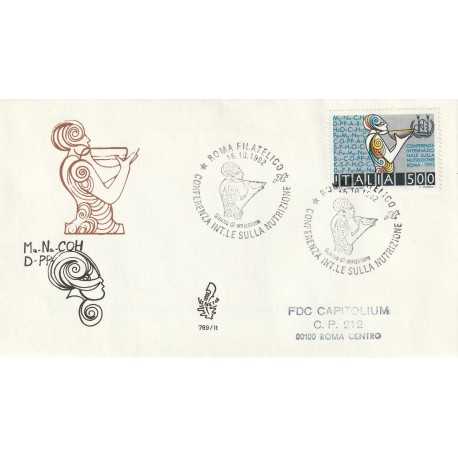 1992 FDC VENETIA 769/IT ITALIA CONF. INTER. SULLA NUTRIZIONE MF80247