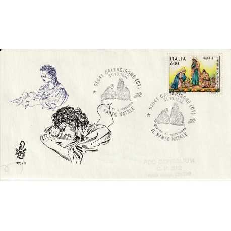 1992 FDC VENETIA 770/IT ITALIA IL SANTO NATALE MF80248