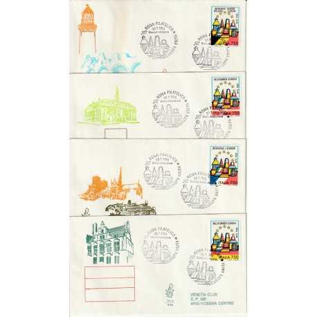 1993 FDC VENETIA 771/IT/BIS ITALIA BENVENUTA EUROPA GIRO COMPLETO MF80249