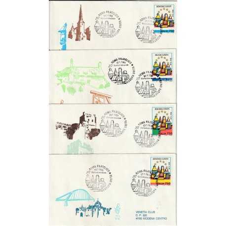 1993 FDC VENETIA 771/IT/BIS ITALIA BENVENUTA EUROPA GIRO COMPLETO MF80249