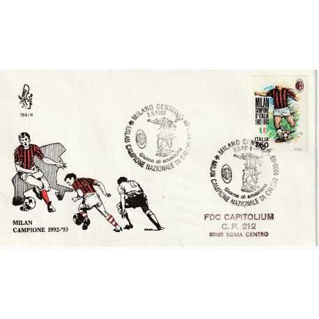 1993 FDC VENETIA 784/IT ITALIA MILAN CAMPIONE 92-93 MF80262