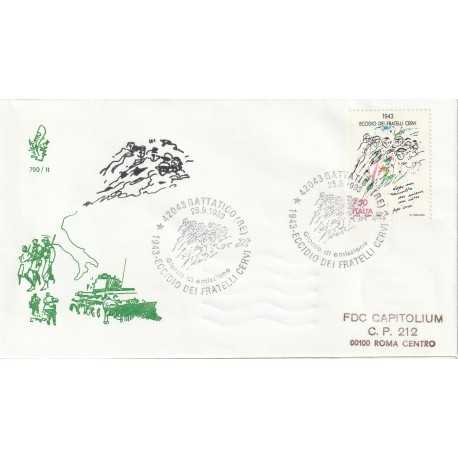 1993 FDC VENETIA 790/IT ITALIA ECCIDIO DEI FRATELLI CERVI MF80268